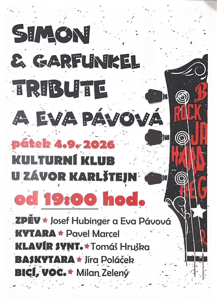 SIMON &&nbsp;GARFUNKEL TRIBUTE A&nbsp;EVA PÁVOVÁ 4.9.2026
